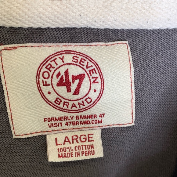 47 Brand Vintage Seattle Mariners Embroidered M Logo Baseball Pullover Hoodie L - Picture 3 of 12